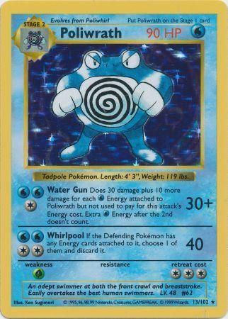 Poliwrath (13/102) [Base Set Shadowless Unlimited] | Tabernacle Games