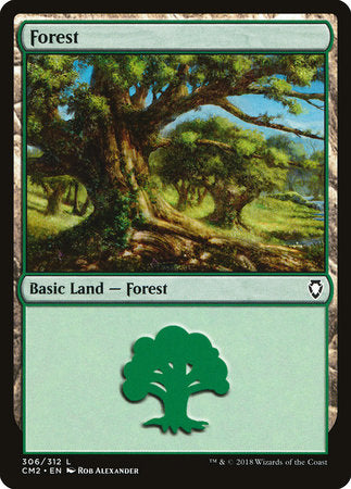 Forest (306) [Commander Anthology Volume II] | Tabernacle Games