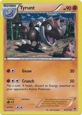 Tyrunt (61/111) (Cosmos Holo) [XY: Furious Fists] | Tabernacle Games