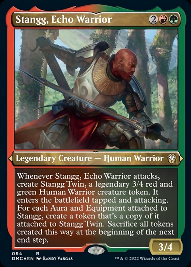 Stangg, Echo Warrior (Foil Etched) [Dominaria United Commander] | Tabernacle Games