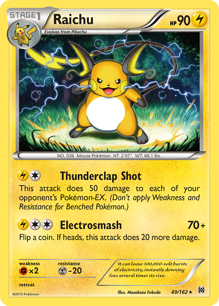 Raichu (49/162) [XY: BREAKthrough] | Tabernacle Games