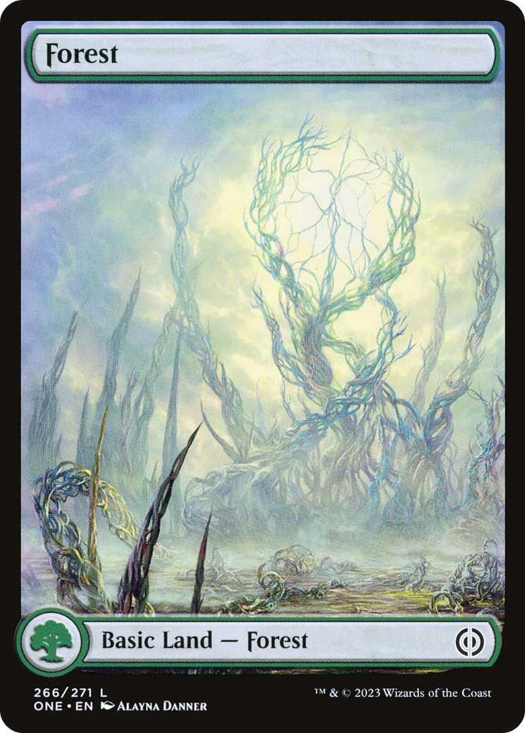 Forest (266) (Full-Art) [Phyrexia: All Will Be One] | Tabernacle Games
