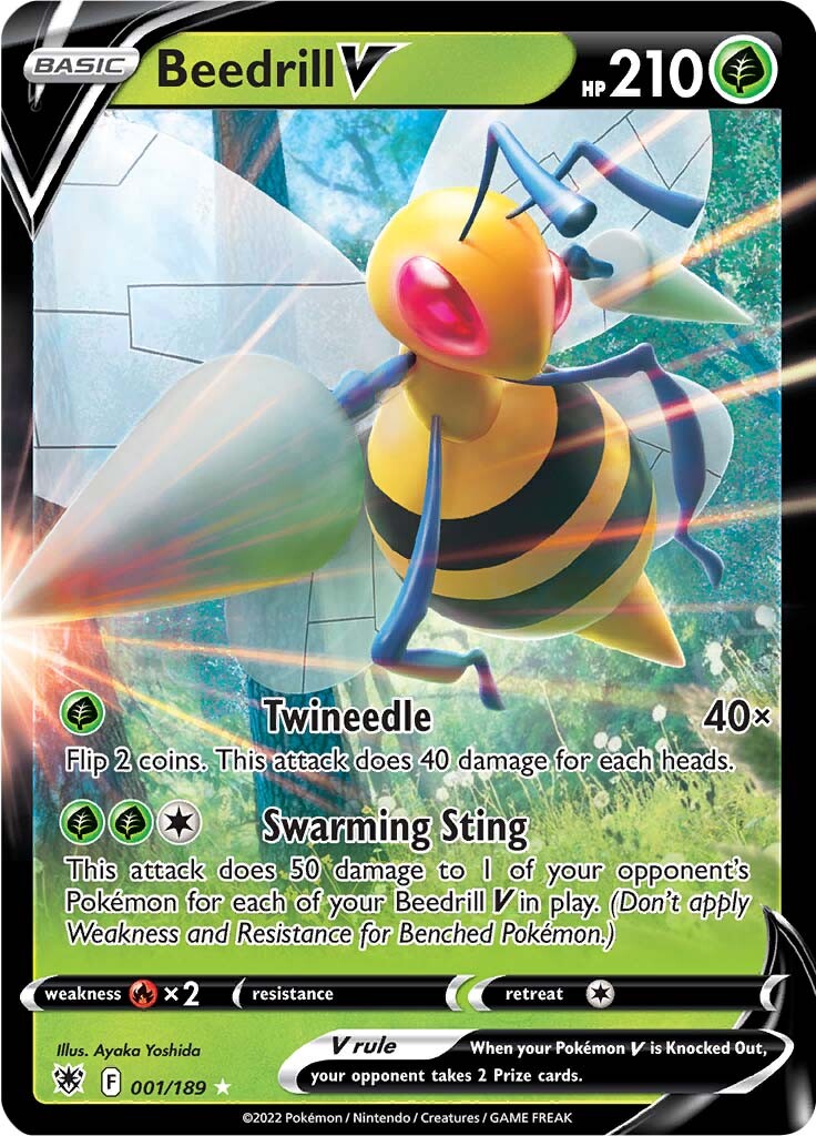 Beedrill V (001/189) [Sword & Shield: Astral Radiance] | Tabernacle Games