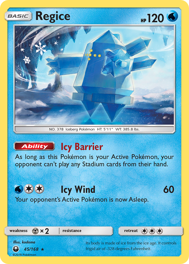 Regice (45/168) [Sun & Moon: Celestial Storm] | Tabernacle Games