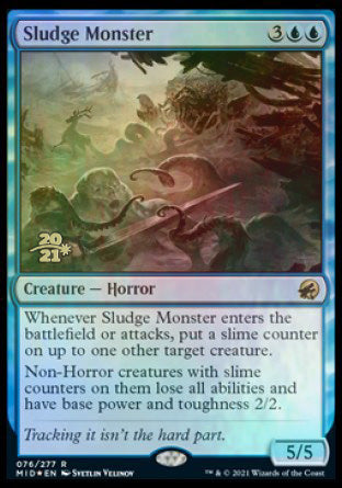 Sludge Monster [Innistrad: Midnight Hunt Prerelease Promos] | Tabernacle Games