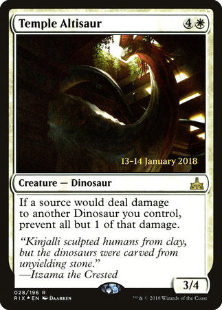 Temple Altisaur [Rivals of Ixalan Promos] | Tabernacle Games