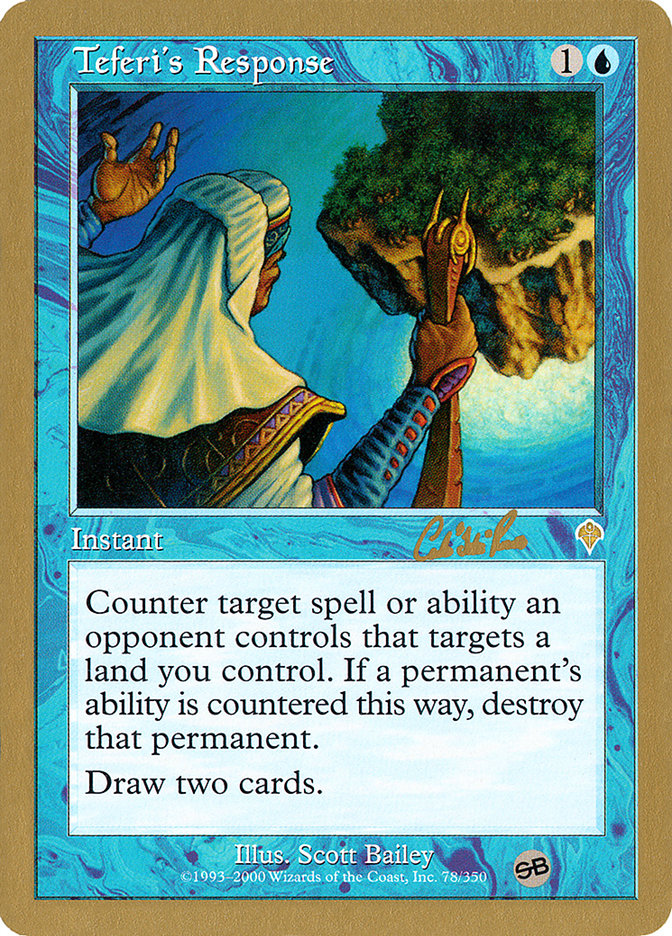 Teferi's Response (Carlos Romao) (SB) [World Championship Decks 2002] | Tabernacle Games