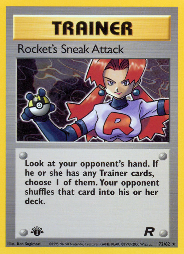 Rocket's Sneak Attack (72/82) [Team Rocket 1st Edition] | Tabernacle Games