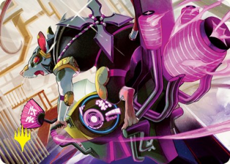 Nashi, Moon Sage's Scion Art Card (Gold-Stamped Signature) [Kamigawa: Neon Dynasty Art Series] | Tabernacle Games