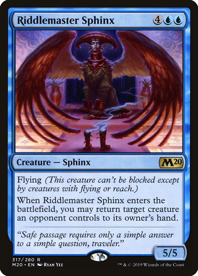 Riddlemaster Sphinx [Core Set 2020] | Tabernacle Games