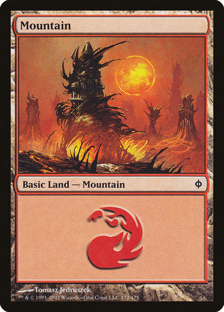 Mountain (172) [New Phyrexia] | Tabernacle Games