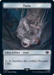 Food // Wraith Double-Sided Token [The Lord of the Rings: Tales of Middle-Earth Commander Tokens] | Tabernacle Games