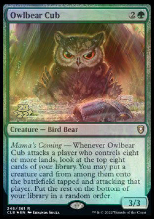 Owlbear Cub [Commander Legends: Battle for Baldur's Gate Prerelease Promos] | Tabernacle Games