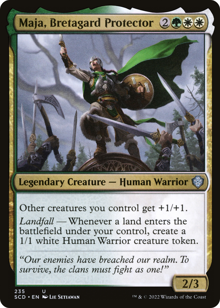 Maja, Bretagard Protector [Starter Commander Decks] | Tabernacle Games