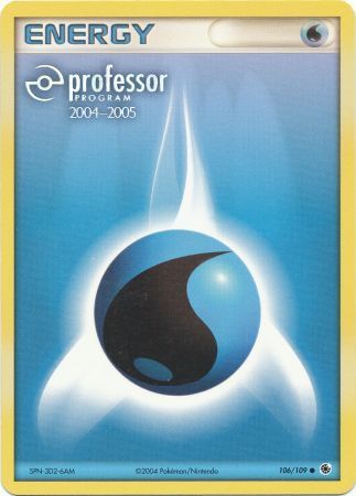 Water Energy (106/109) (2004 2005) [Professor Program Promos] | Tabernacle Games