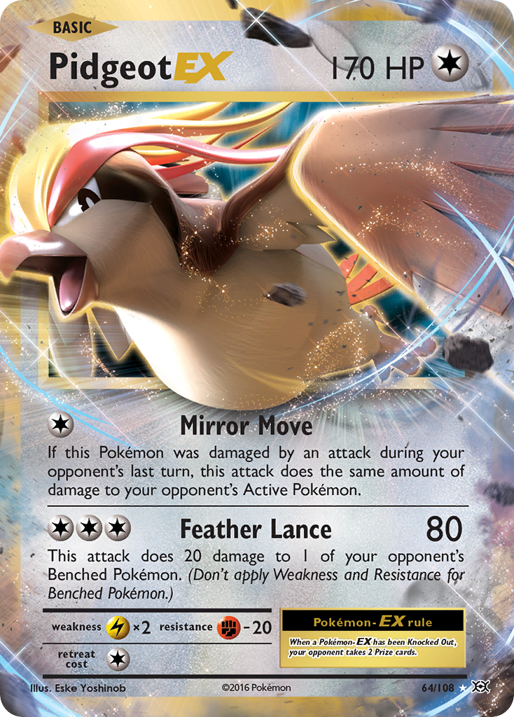 Pidgeot EX (64/108) [XY: Evolutions] | Tabernacle Games