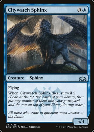 Citywatch Sphinx [Guilds of Ravnica] | Tabernacle Games