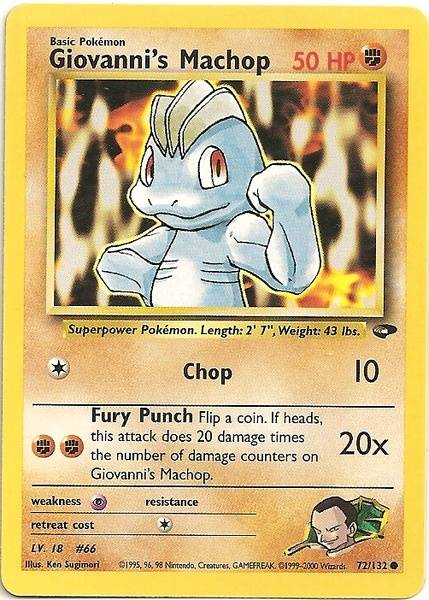 Giovanni's Machop (72/132) [Gym Challenge Unlimited] | Tabernacle Games