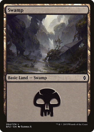 Swamp (264) [Battle for Zendikar] | Tabernacle Games
