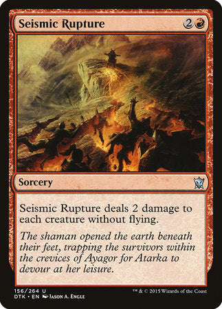 Seismic Rupture [Dragons of Tarkir] | Tabernacle Games