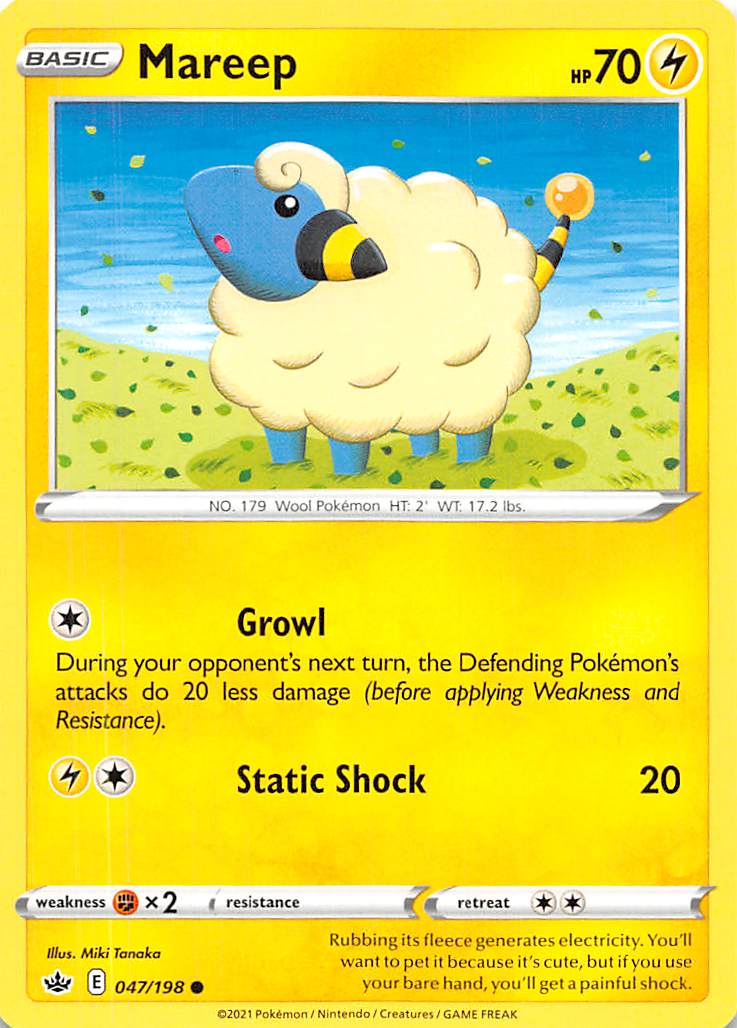 Mareep (047/198) [Sword & Shield: Chilling Reign] | Tabernacle Games