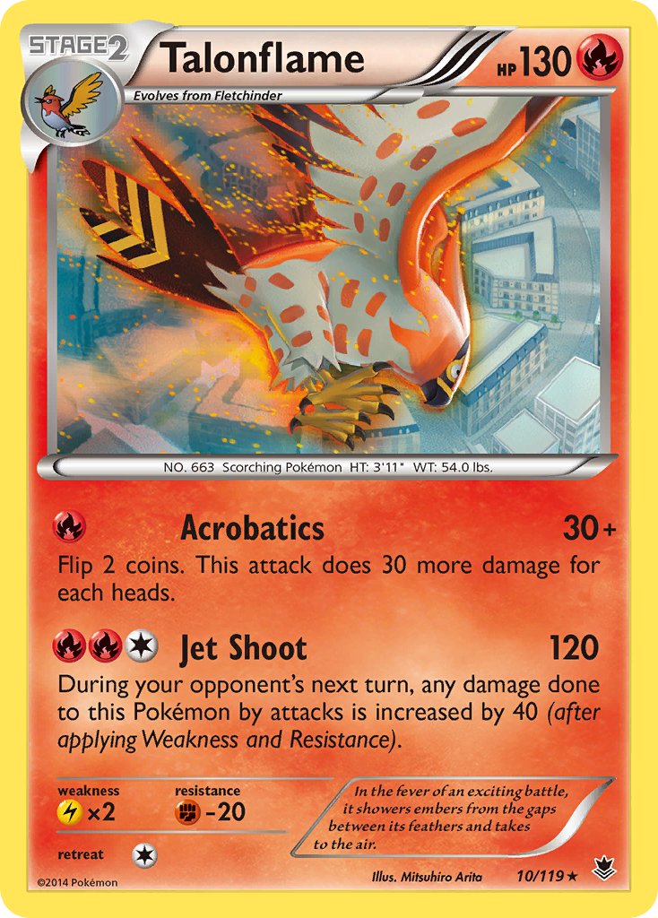 Talonflame (10/119) (Theme Deck Exclusive) [XY: Phantom Forces] | Tabernacle Games