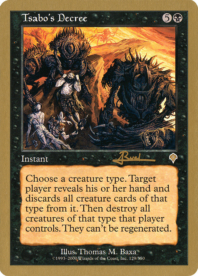 Tsabo's Decree (Antoine Ruel) [World Championship Decks 2001] | Tabernacle Games