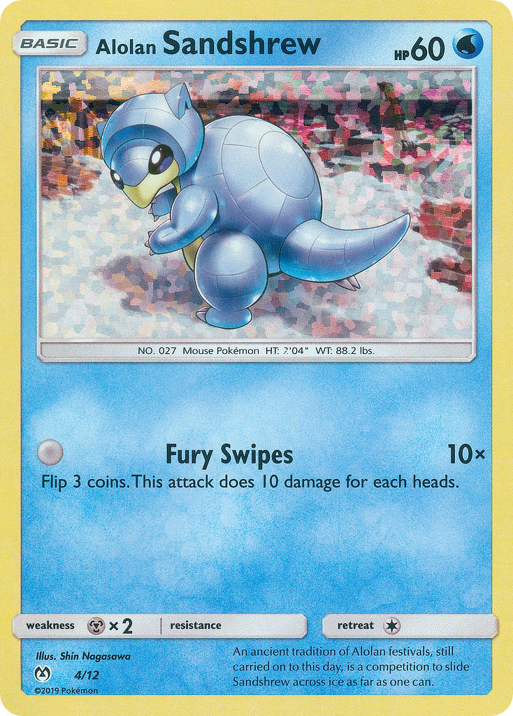 Alolan Sandshrew (4/12) [McDonald's Promos: 2019 Collection] | Tabernacle Games