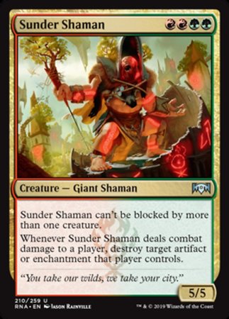 Sunder Shaman [Ravnica Allegiance] | Tabernacle Games