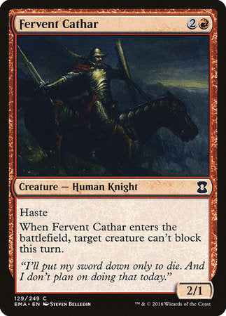 Fervent Cathar [Eternal Masters] | Tabernacle Games