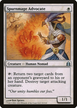 Spurnmage Advocate [Commander 2011] | Tabernacle Games