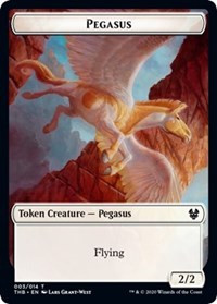 Pegasus // Satyr Double-sided Token [Theros Beyond Death Tokens] | Tabernacle Games