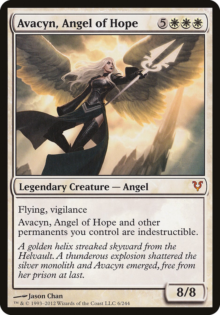 Avacyn, Angel of Hope (Oversized) [Open the Helvault] | Tabernacle Games
