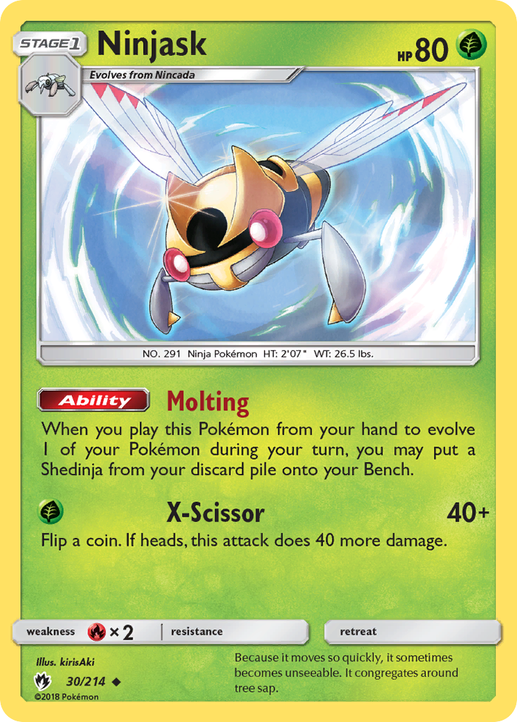 Ninjask (30/214) [Sun & Moon: Lost Thunder] | Tabernacle Games