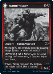 Fearful Villager // Fearsome Werewolf [Innistrad: Double Feature] | Tabernacle Games