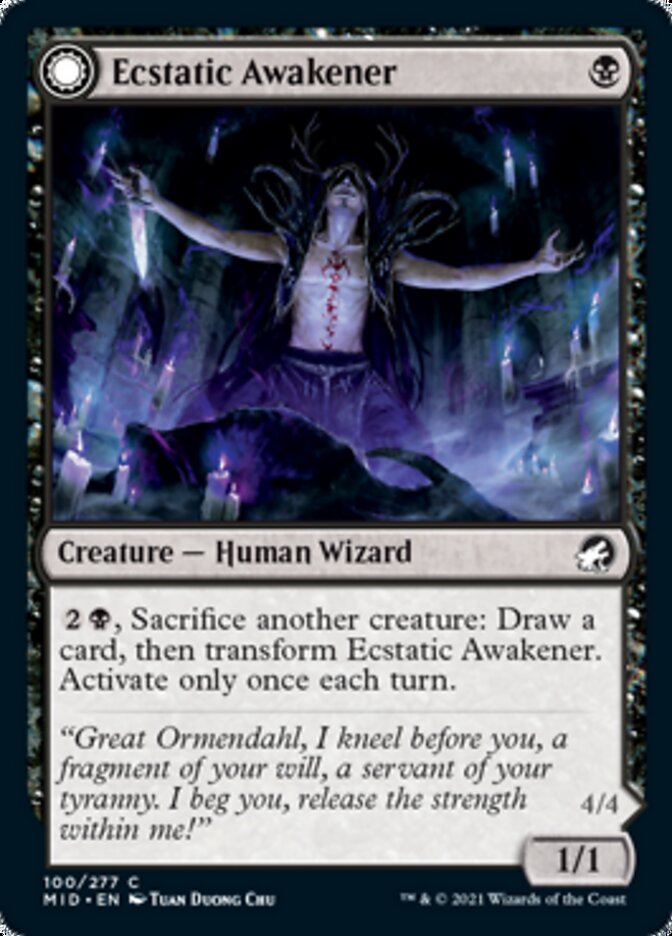 Ecstatic Awakener // Awoken Demon [Innistrad: Midnight Hunt] | Tabernacle Games