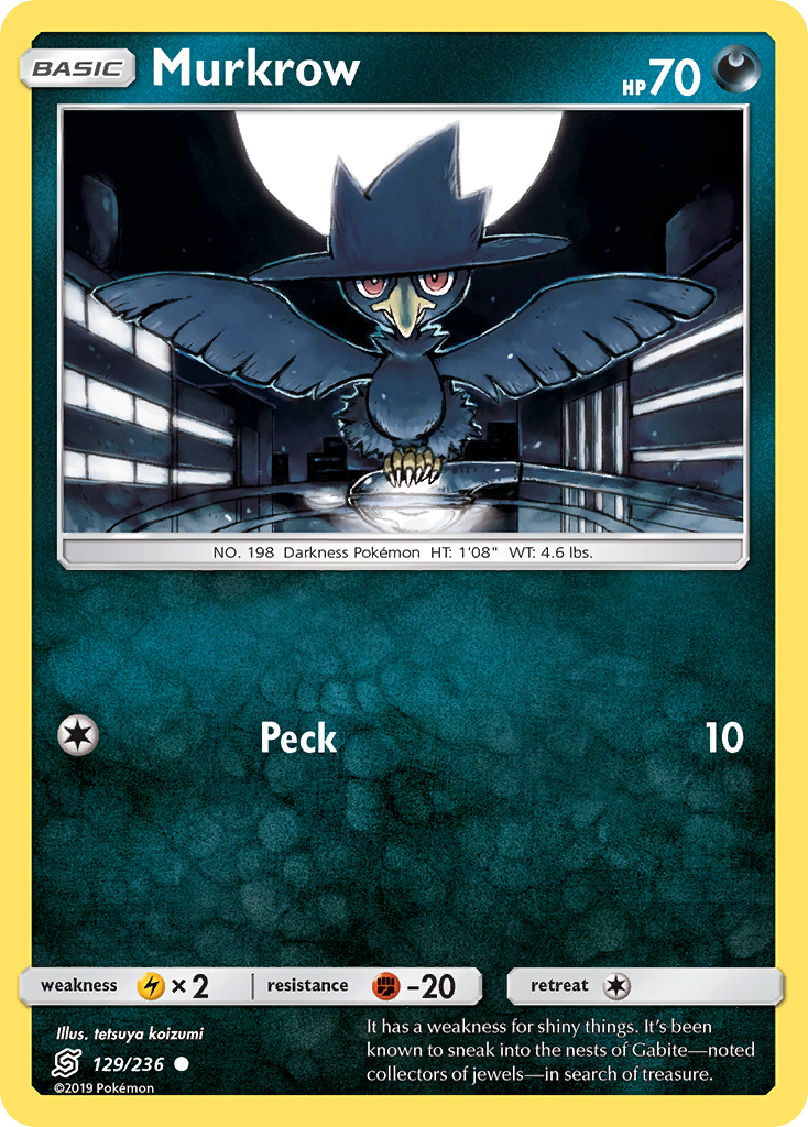 Murkrow (129/236) [Sun & Moon: Unified Minds] | Tabernacle Games