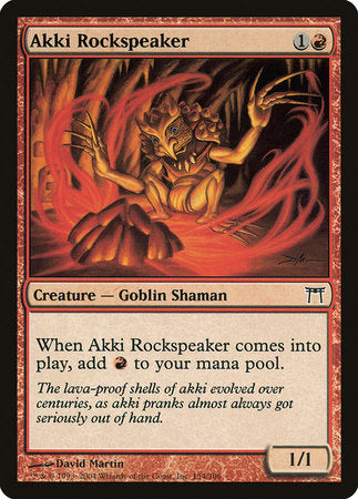 Akki Rockspeaker [Champions of Kamigawa] | Tabernacle Games