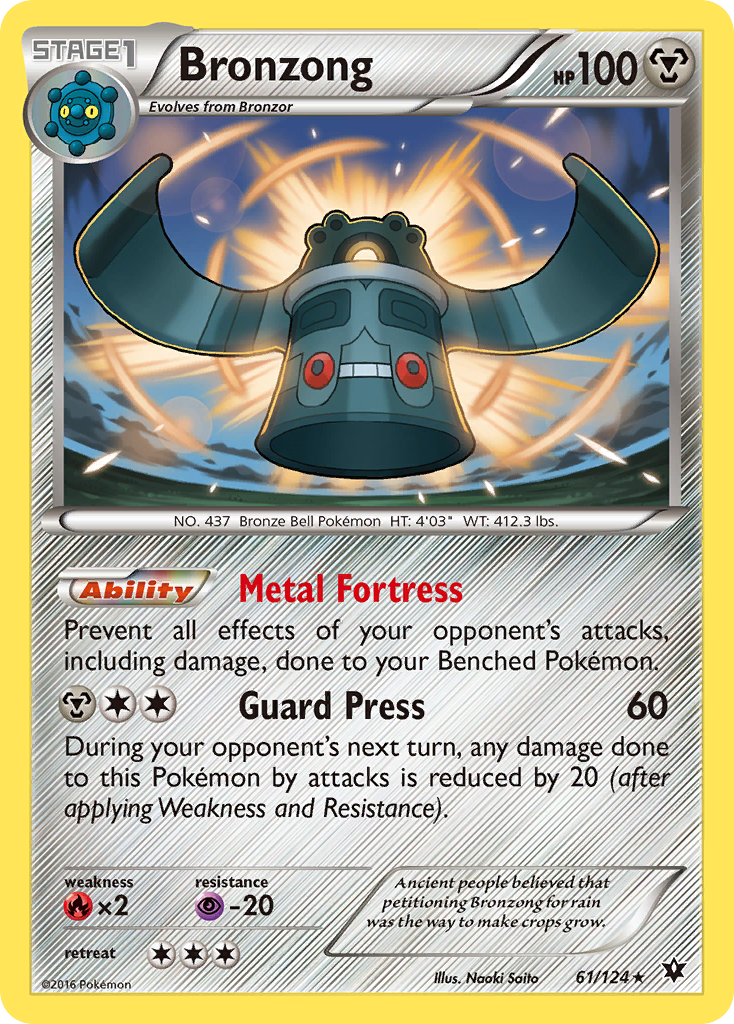 Bronzong (61/124) [XY: Fates Collide] | Tabernacle Games