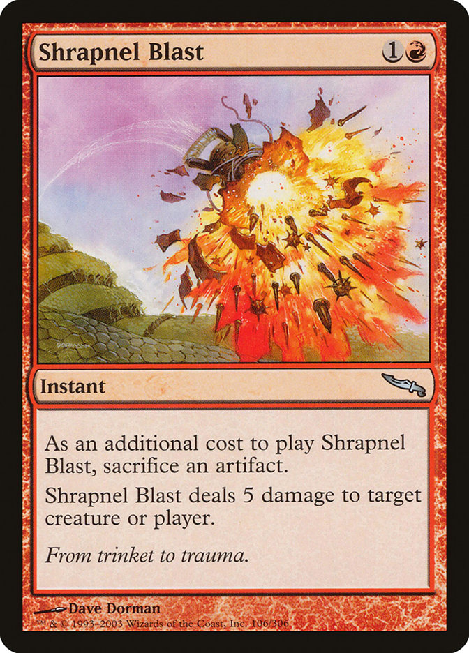 Shrapnel Blast [Mirrodin] | Tabernacle Games