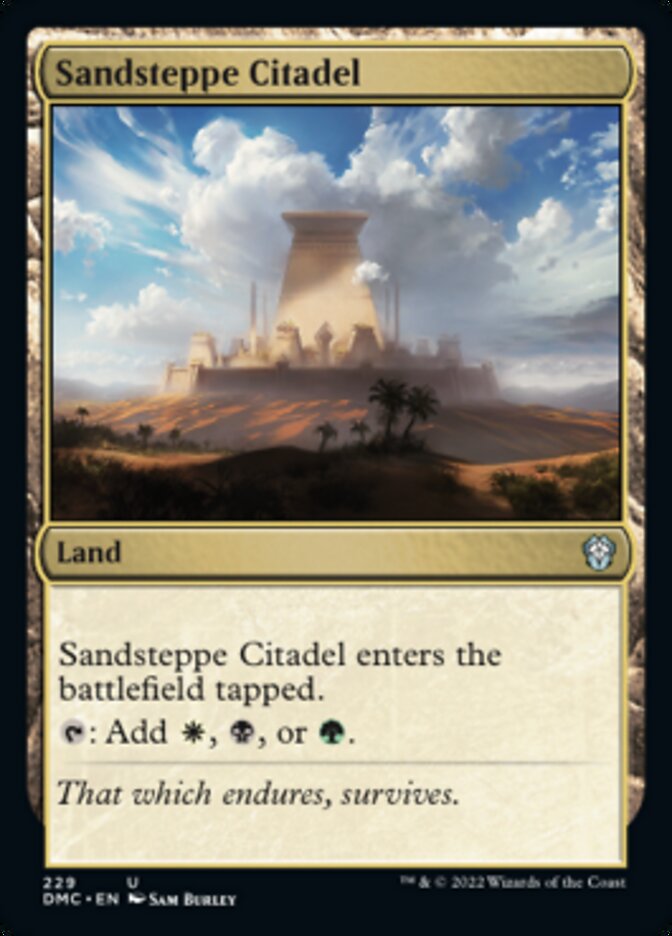 Sandsteppe Citadel [Dominaria United Commander] | Tabernacle Games