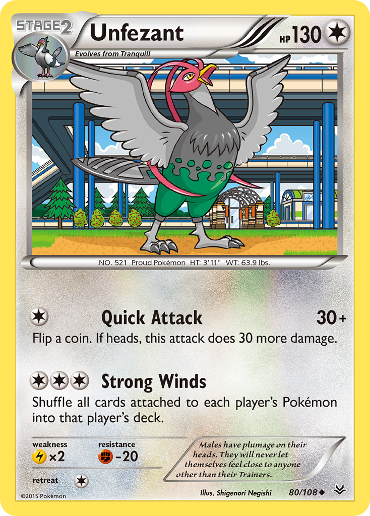 Unfezant (80/108) [XY: Roaring Skies] | Tabernacle Games