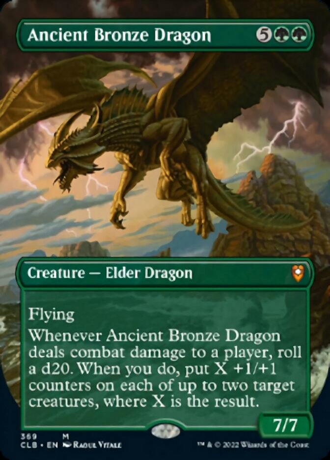 Ancient Bronze Dragon (Borderless Alternate Art) [Commander Legends: Battle for Baldur's Gate] | Tabernacle Games
