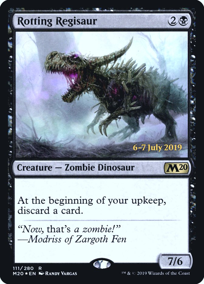 Rotting Regisaur  [Core Set 2020 Prerelease Promos] | Tabernacle Games