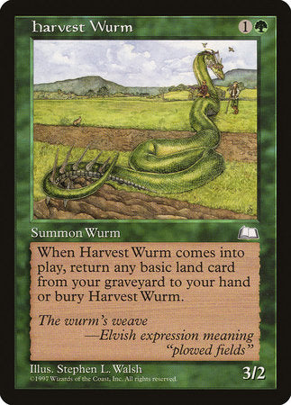 Harvest Wurm [Weatherlight] | Tabernacle Games