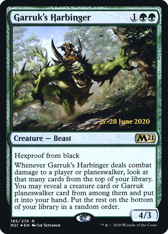 Garruk's Harbinger  [Core Set 2021 Prerelease Promos] | Tabernacle Games