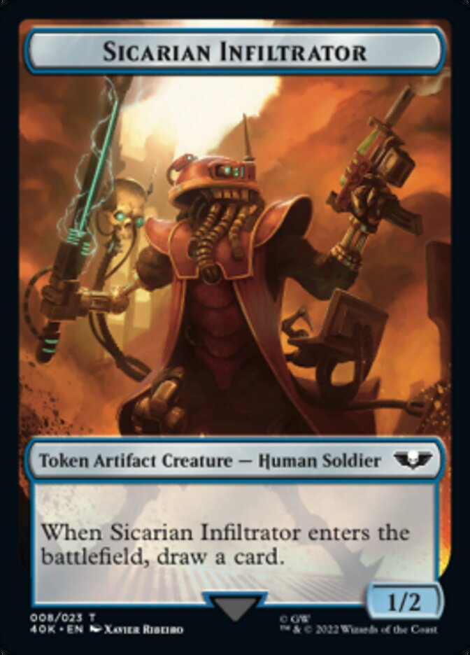 Soldier (003) // Sicarian Infiltrator Double-sided Token [Universes Beyond: Warhammer 40,000 Tokens] | Tabernacle Games