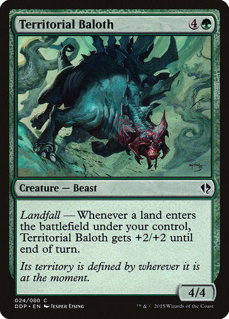 Territorial Baloth [Duel Decks: Zendikar vs. Eldrazi] | Tabernacle Games