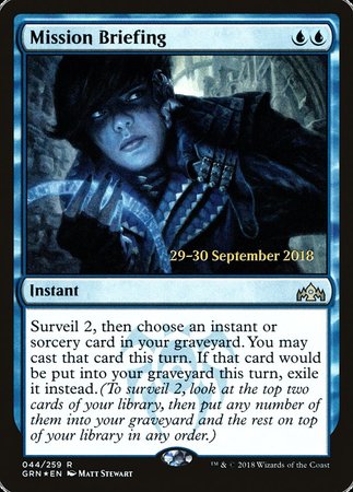 Mission Briefing [Guilds of Ravnica Promos] | Tabernacle Games