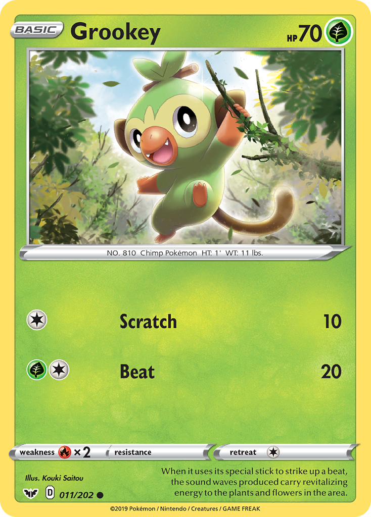 Grookey (011/202) [Sword & Shield: Base Set] | Tabernacle Games